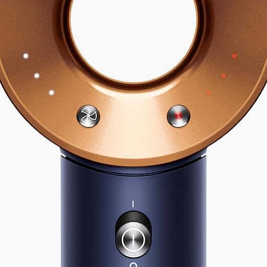 Secador Tipo Dyson Supersonic™ HD07, Accesorios, Tecnología Avanzada, 1600 W, Secado rápido, 3 Temp, Prussian Blue/Cooper